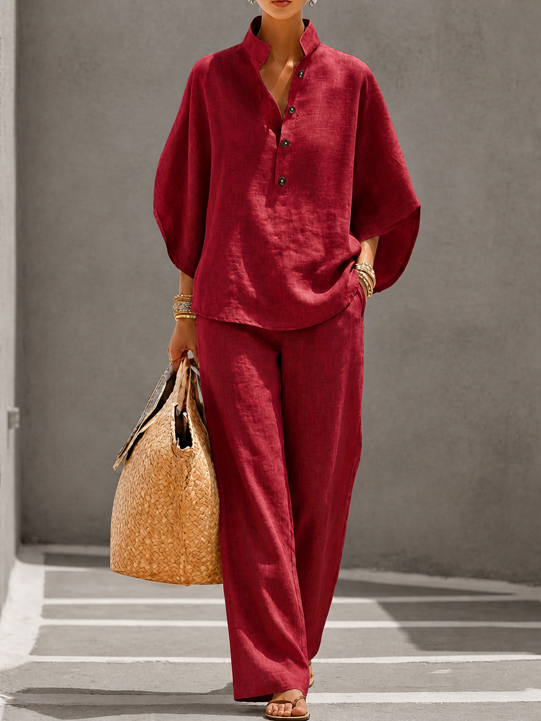 Carlotta | Two-Piece Palazzo Suit