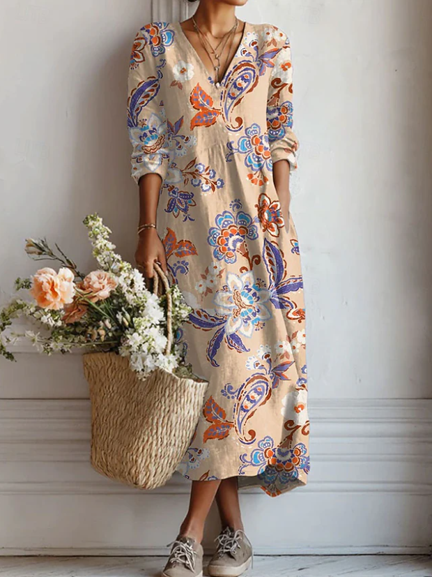 Catalina™ | Artistic Paisley Maxi Dress
