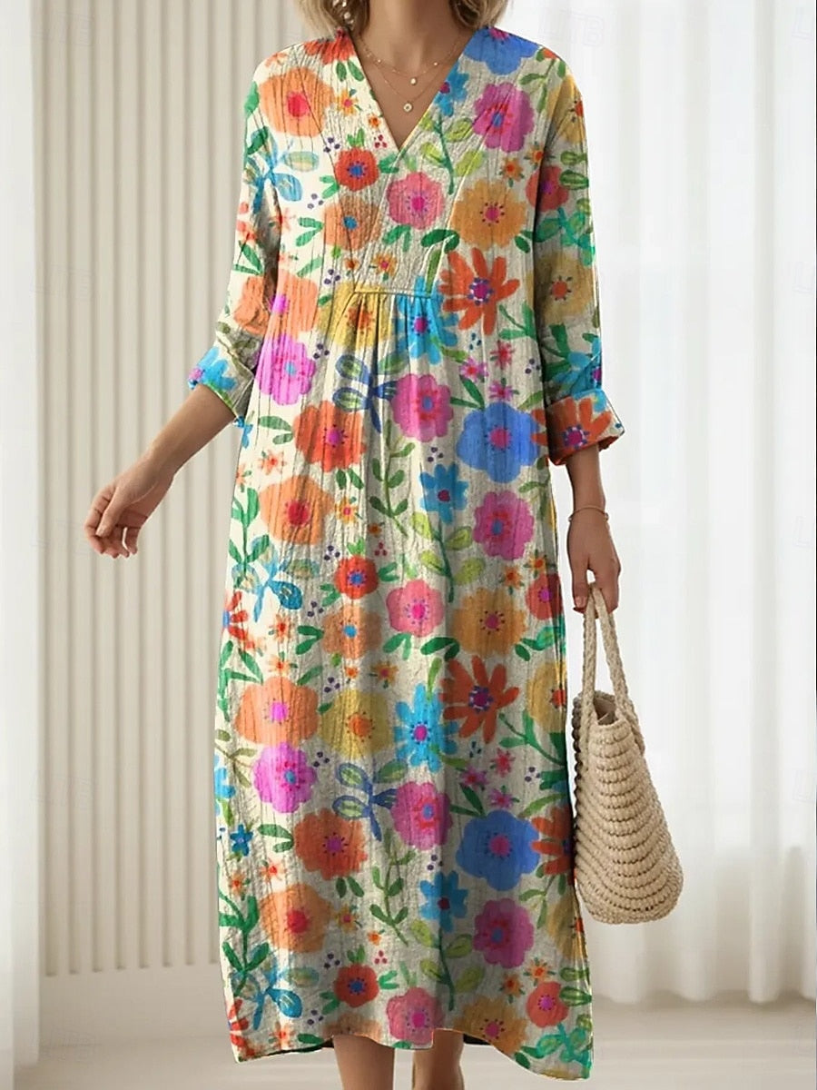 Elisa™ | Delicate Blossom Maxi Dress