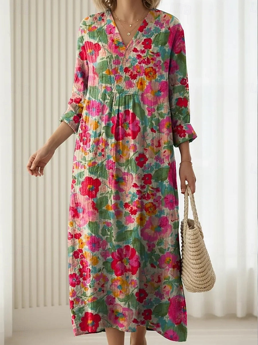 Valentina™ | Elegant Paisley Maxi Dress