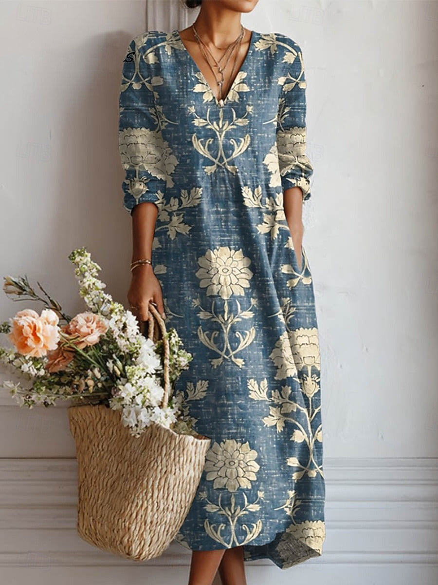 Isabella™ | Ornate Botanical Maxi Dress