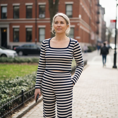 Sorrel™ – Striped Wide-Leg Pants Set