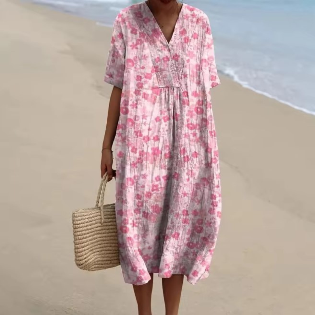 Kirra™ | Pink Blossom Breeze Midi Dress
