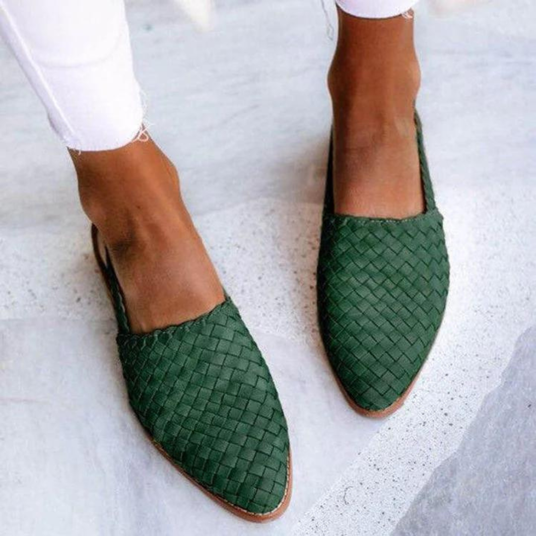 Honora™ - Chic Woven Slingback Sandals