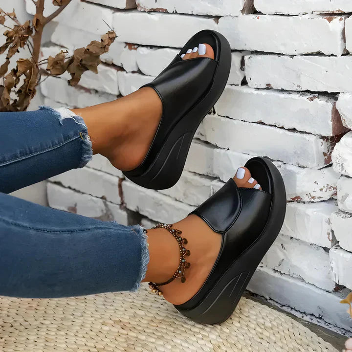 Eliza | Orthopaedic Slip-on Wedge Sandals