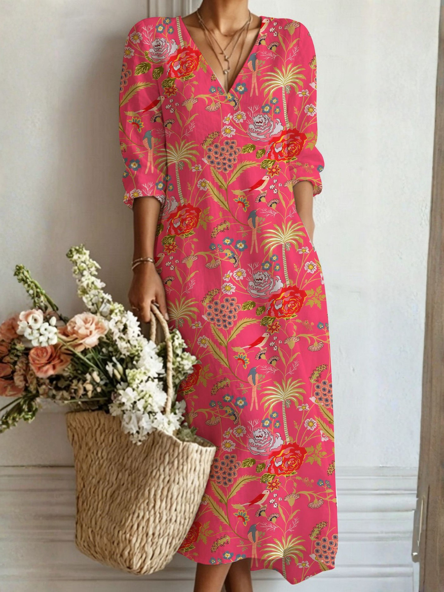 Lucia™ | Vibrant Floral Maxi Dress