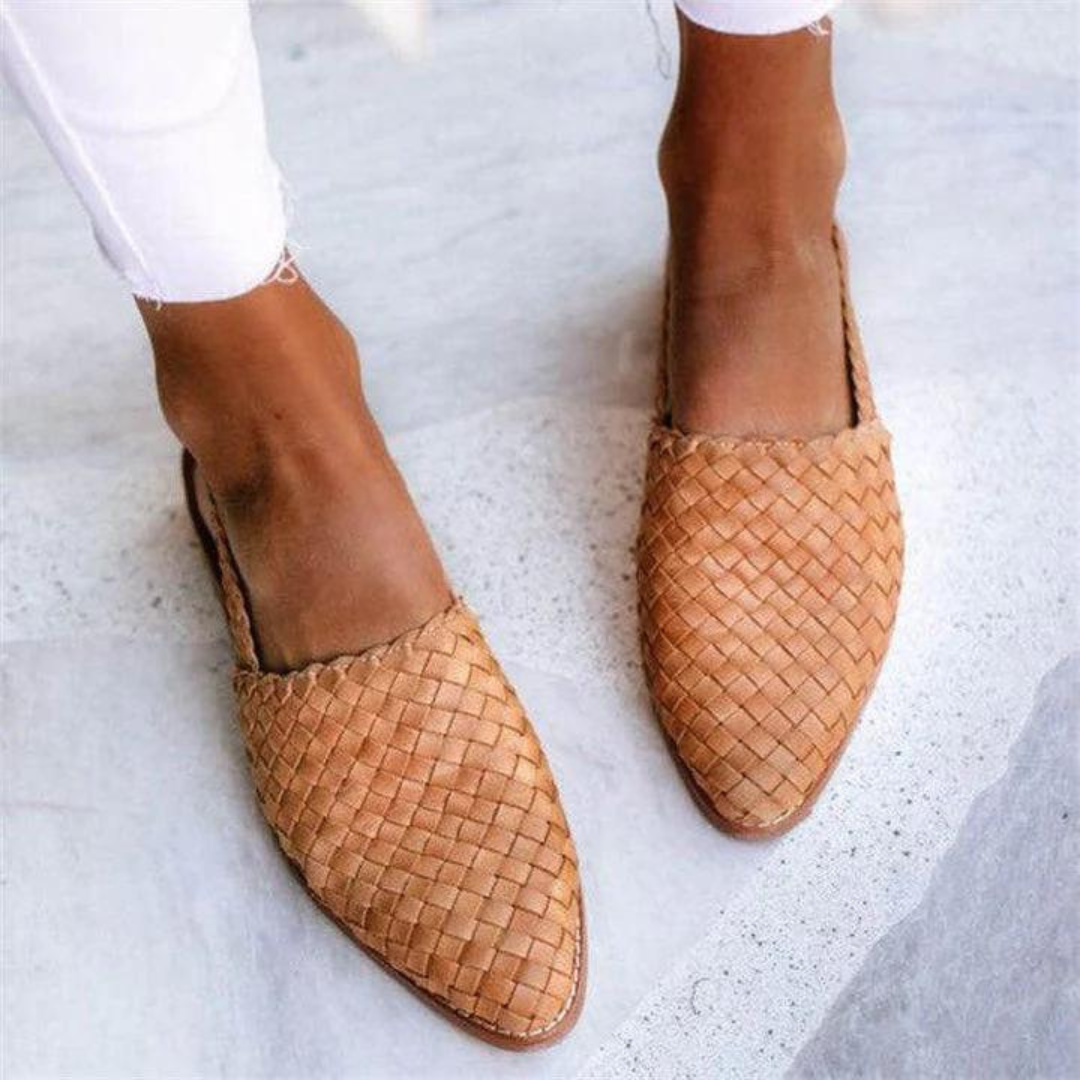 Honora™ - Chic Woven Slingback Sandals