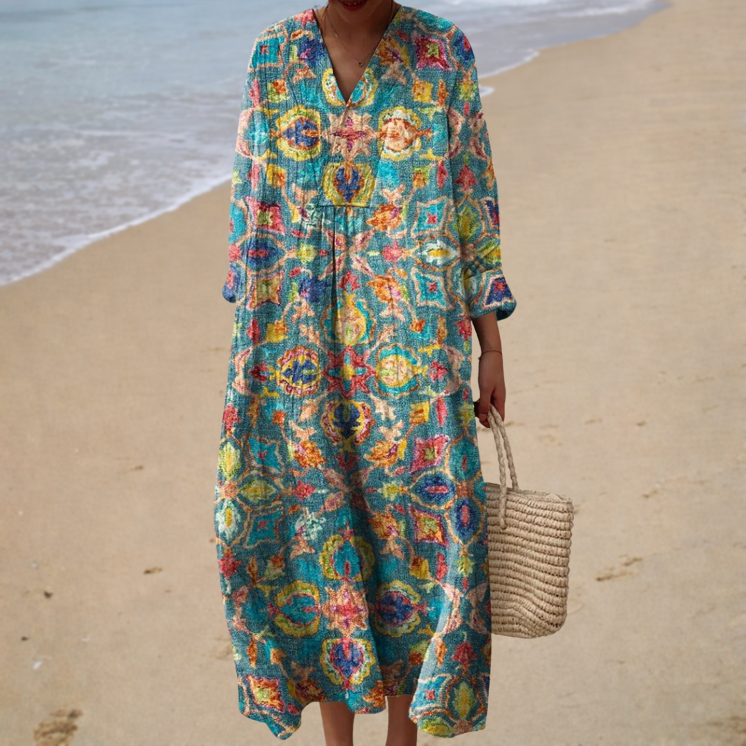 Jasmine – Paisley Print Summer Dress