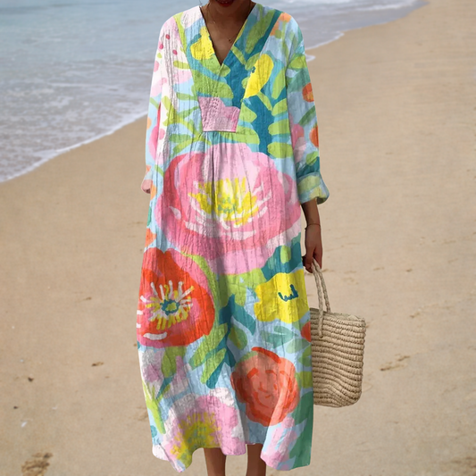 Élise | Bohemian Floral Long Dress