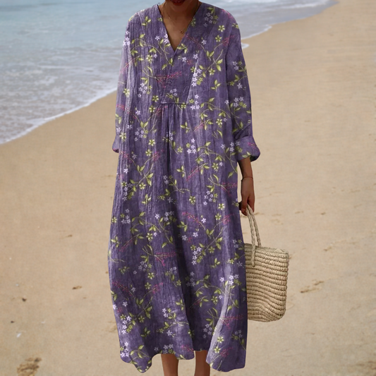 Violet – Floral Long Summer Dress