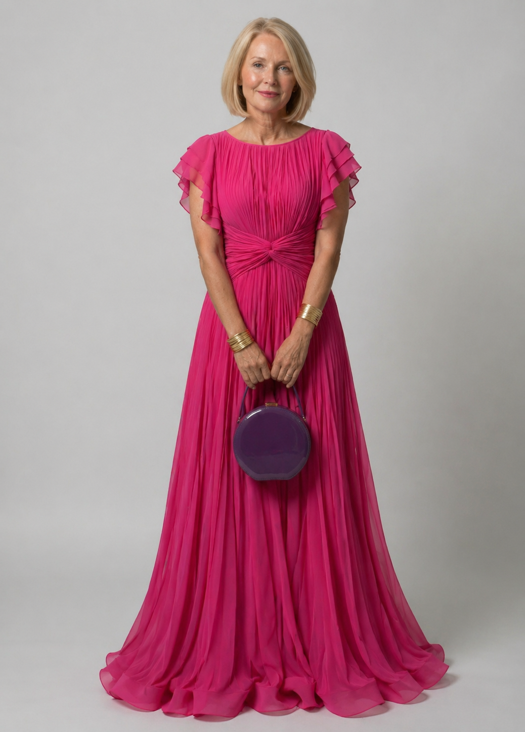 Juliette | Pleated Evening Dress