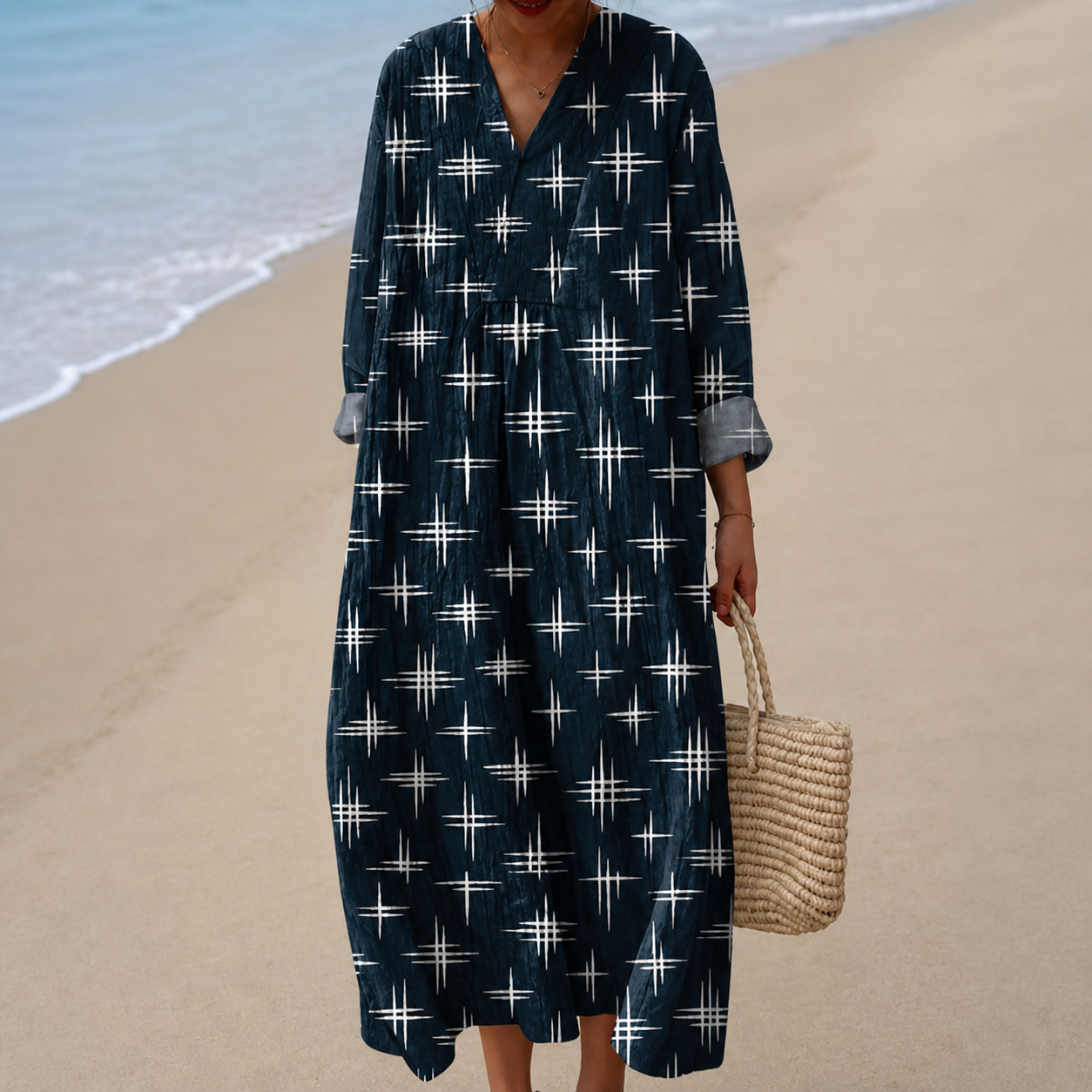 Stella – Star Print Midi Dress