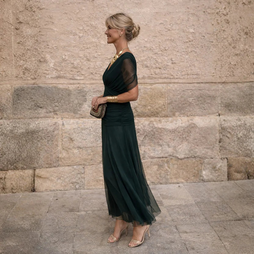 ROSSANA | Off-Shoulder Maxi Dress