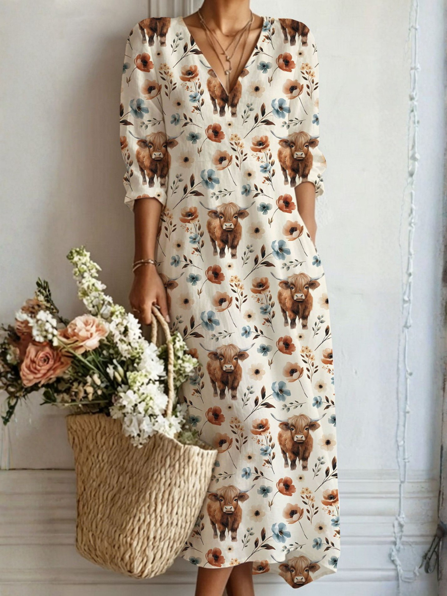 Celeste™ | Romantic Floral Maxi Dress