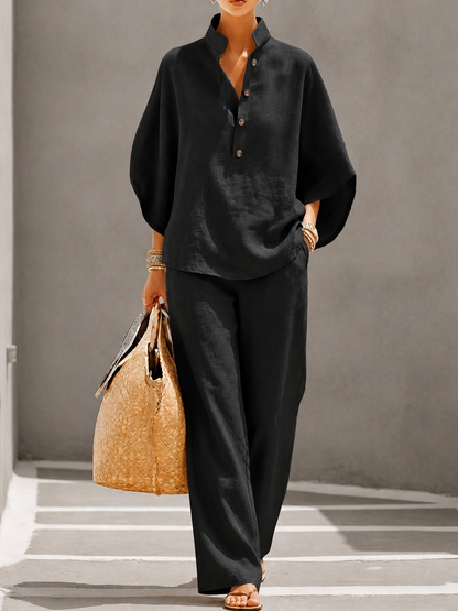 Carlotta | Two-Piece Palazzo Suit