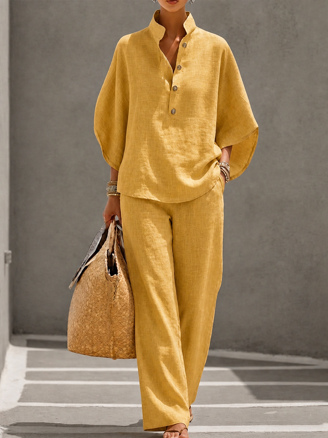 Carlotta | Two-Piece Palazzo Suit