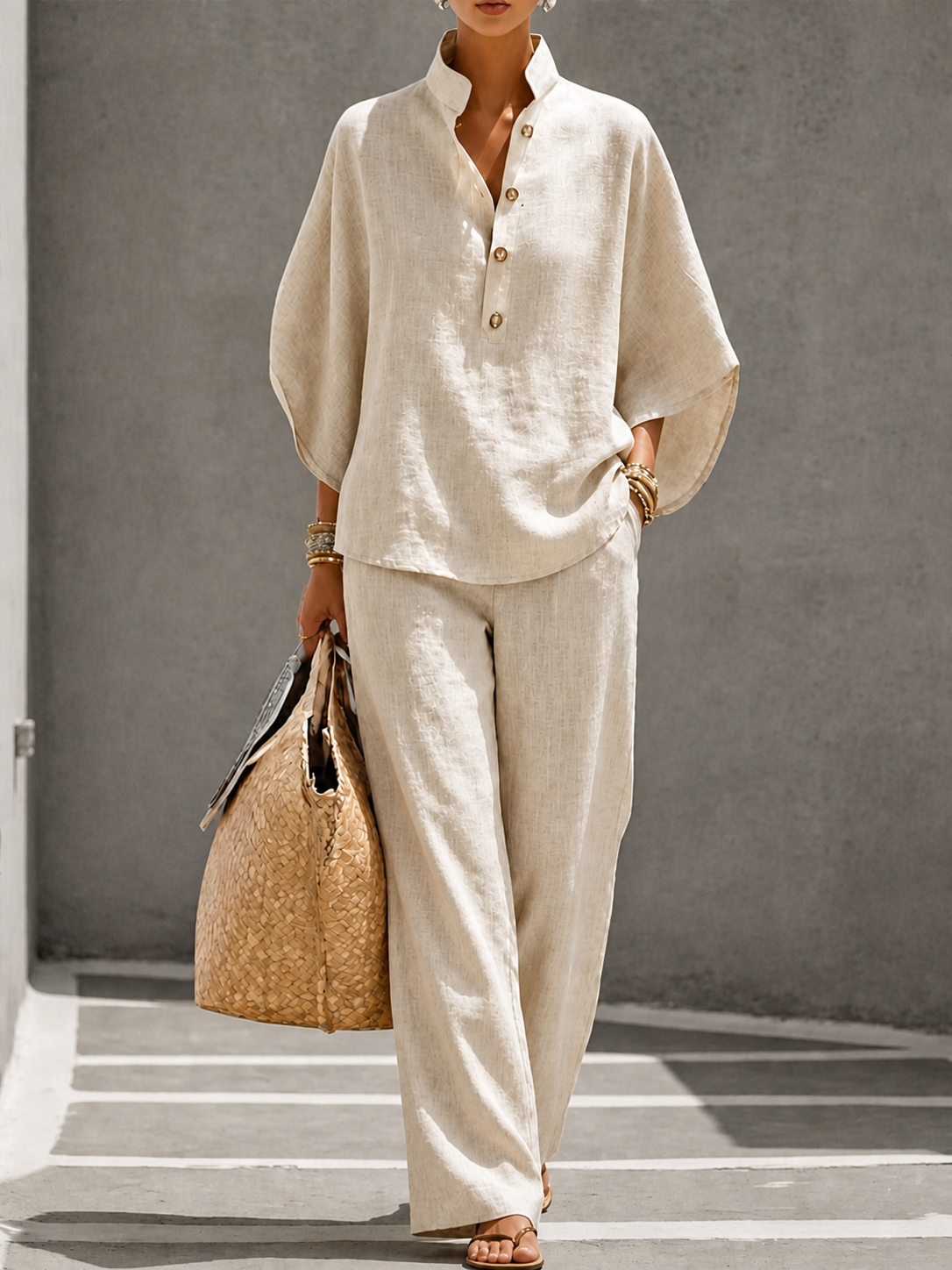 Carlotta | Two-Piece Palazzo Suit
