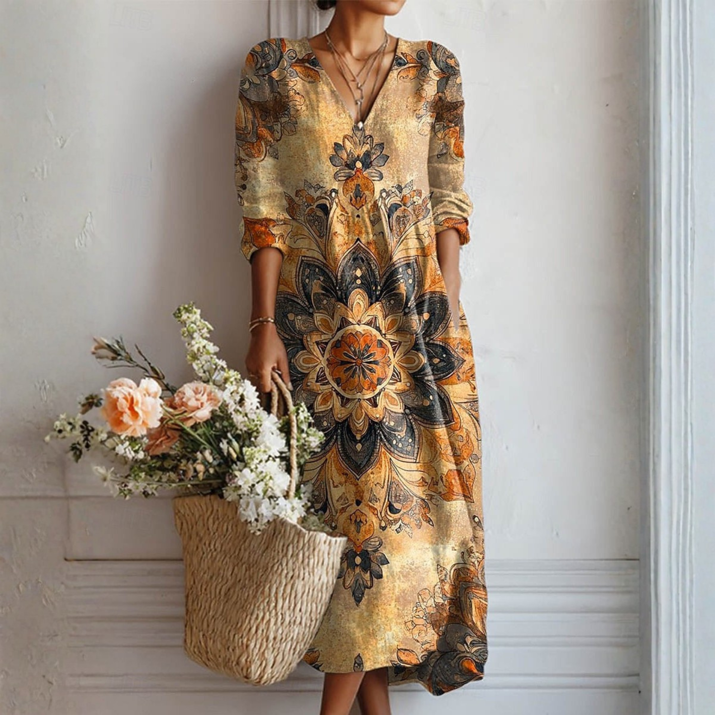 Dora™ | Floral Dress Natural Elegance