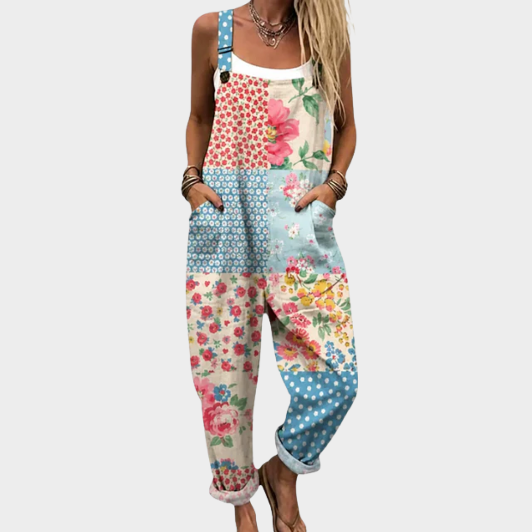 Rosie™ | Patchwork Floral Jumpsuit