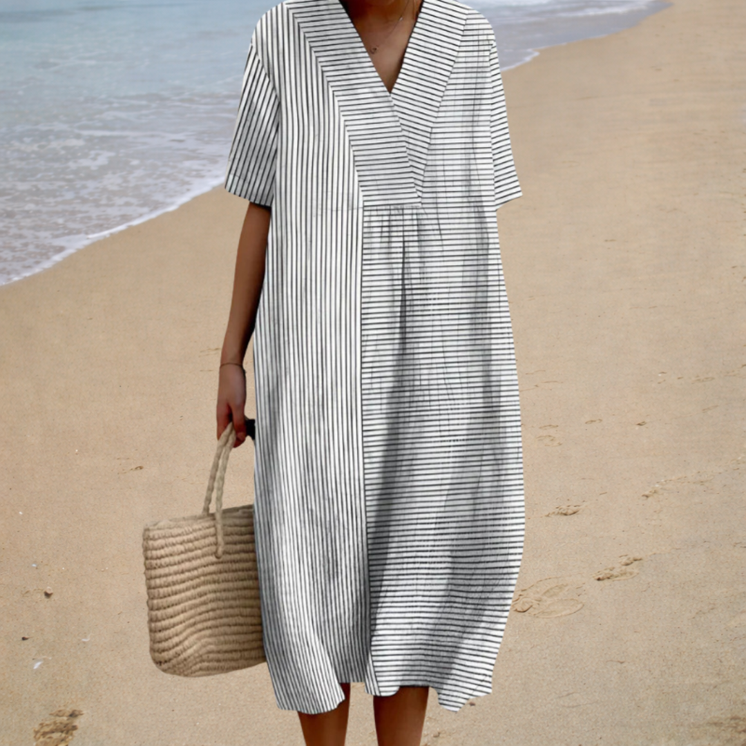 Clara – Relaxed Check Summer Dress