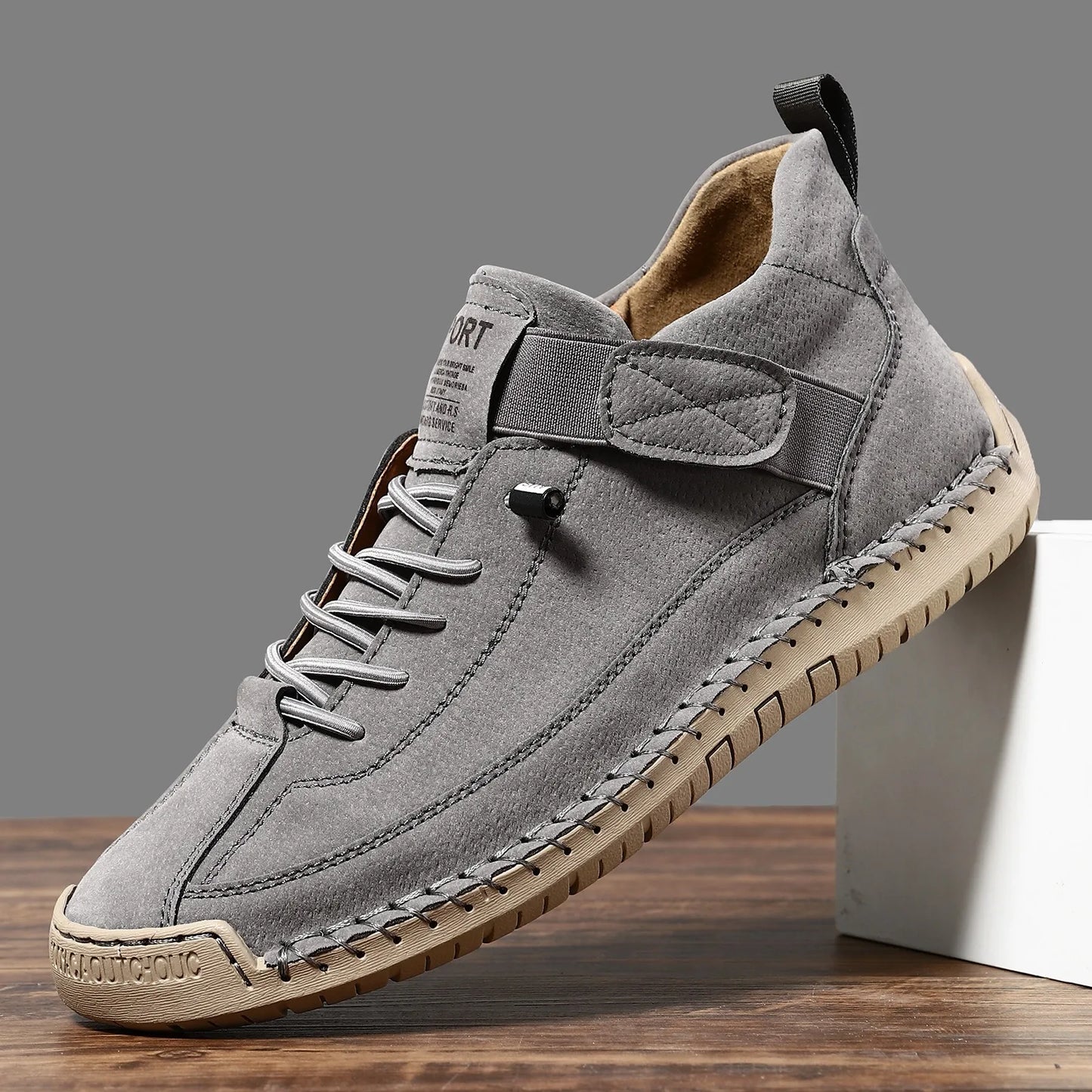 Victoria™ – Hand‑Stitched Leather Slip‑On Loafers