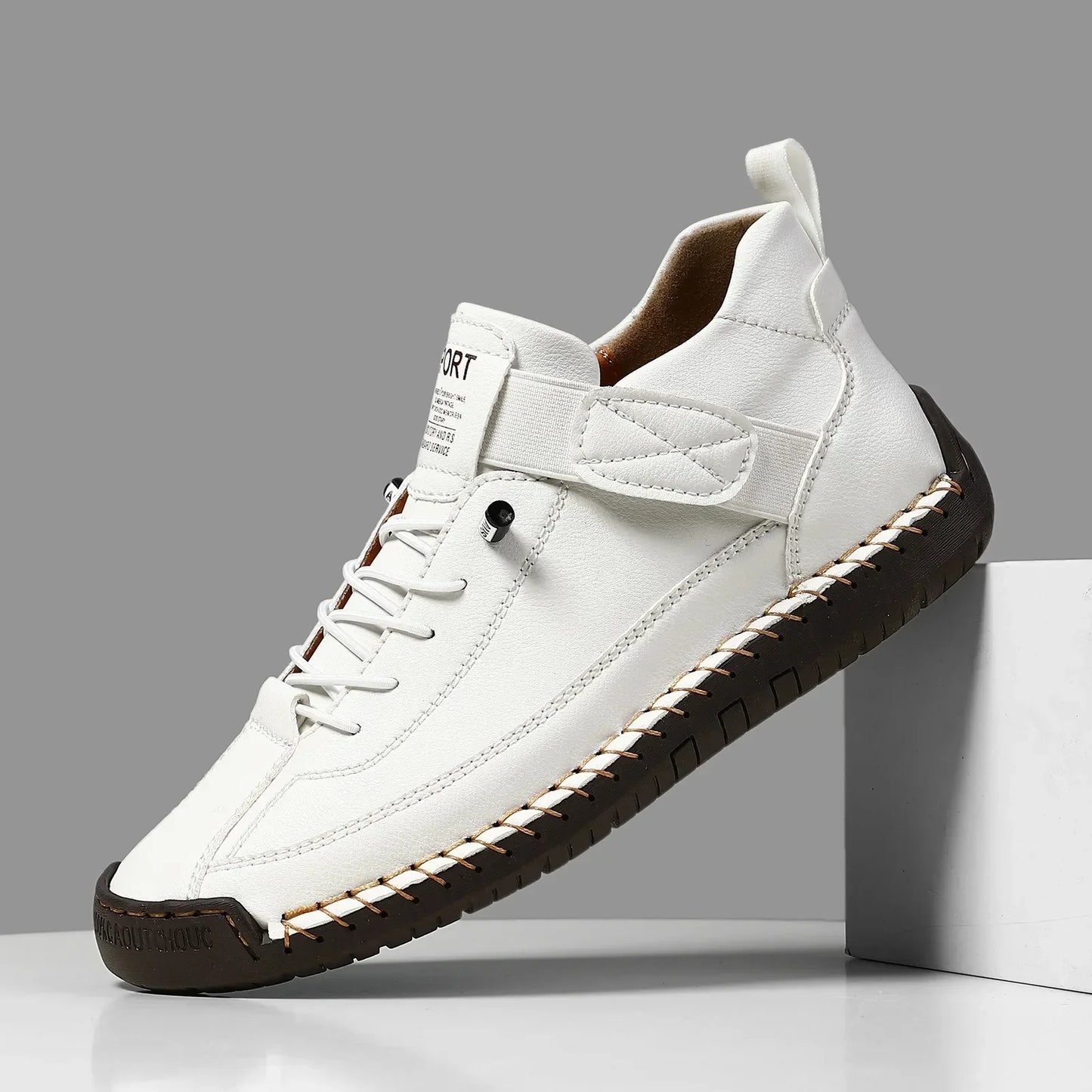 Victoria™ – Hand‑Stitched Leather Slip‑On Loafers