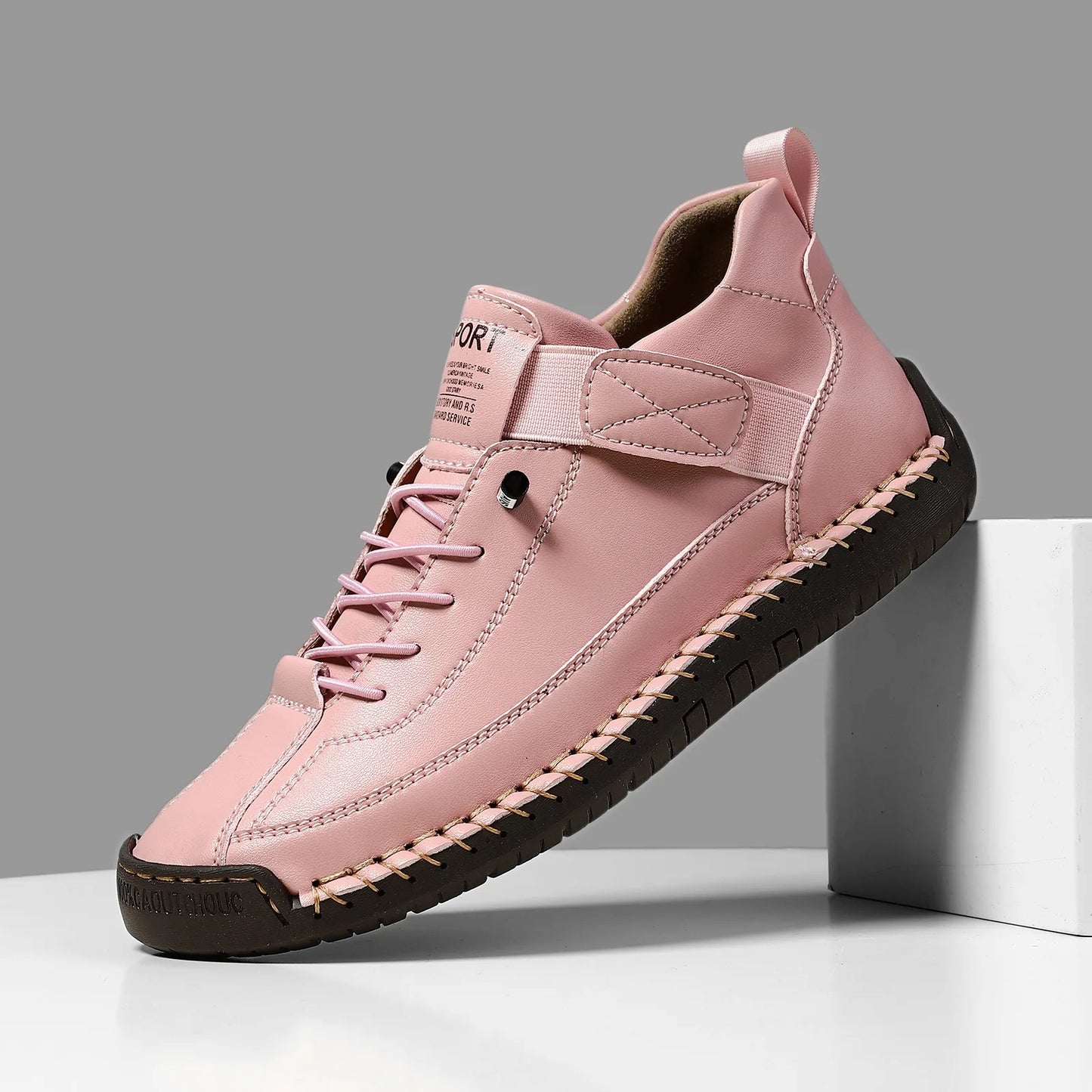 Victoria™ – Hand‑Stitched Leather Slip‑On Loafers