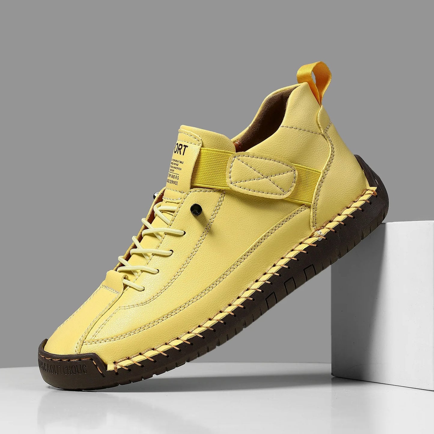 Victoria™ – Hand‑Stitched Leather Slip‑On Loafers