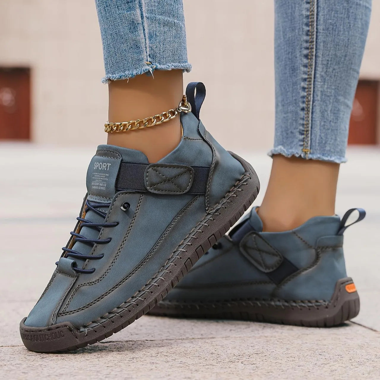 Victoria™ – Hand‑Stitched Leather Slip‑On Loafers