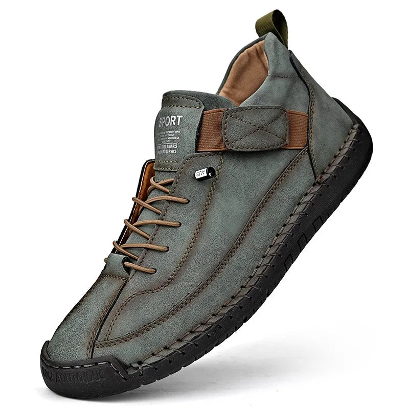 Victoria™ – Hand‑Stitched Leather Slip‑On Loafers