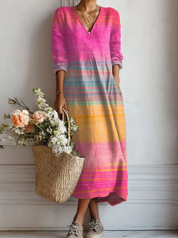 uliette™ | Sunset Striped Maxi Dress