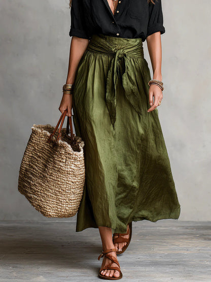 Martina | Elegant and flowing one-shoulder maxi dress