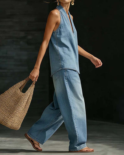 Martina | Flowing V-Neck Long Dress