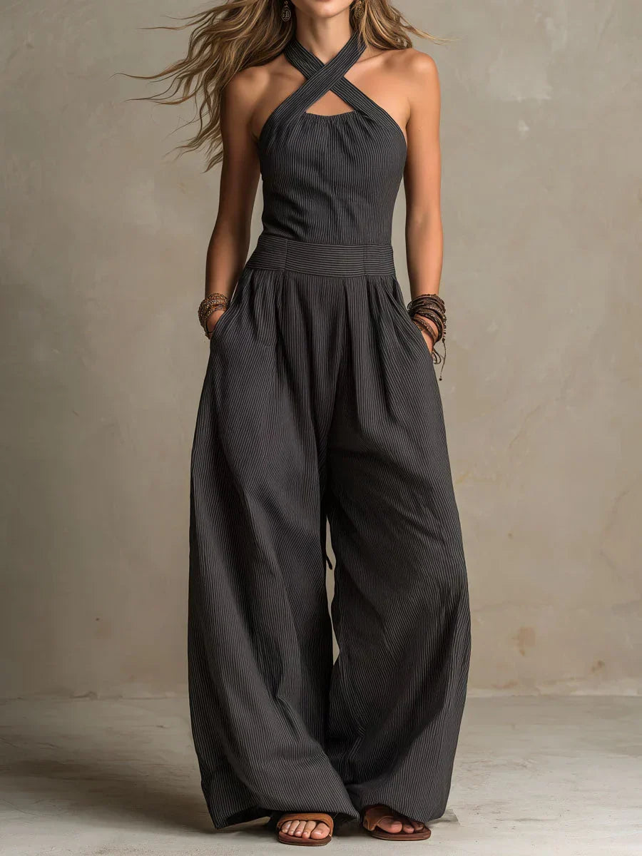 Isabella | Flowing Halterneck Jumpsuit