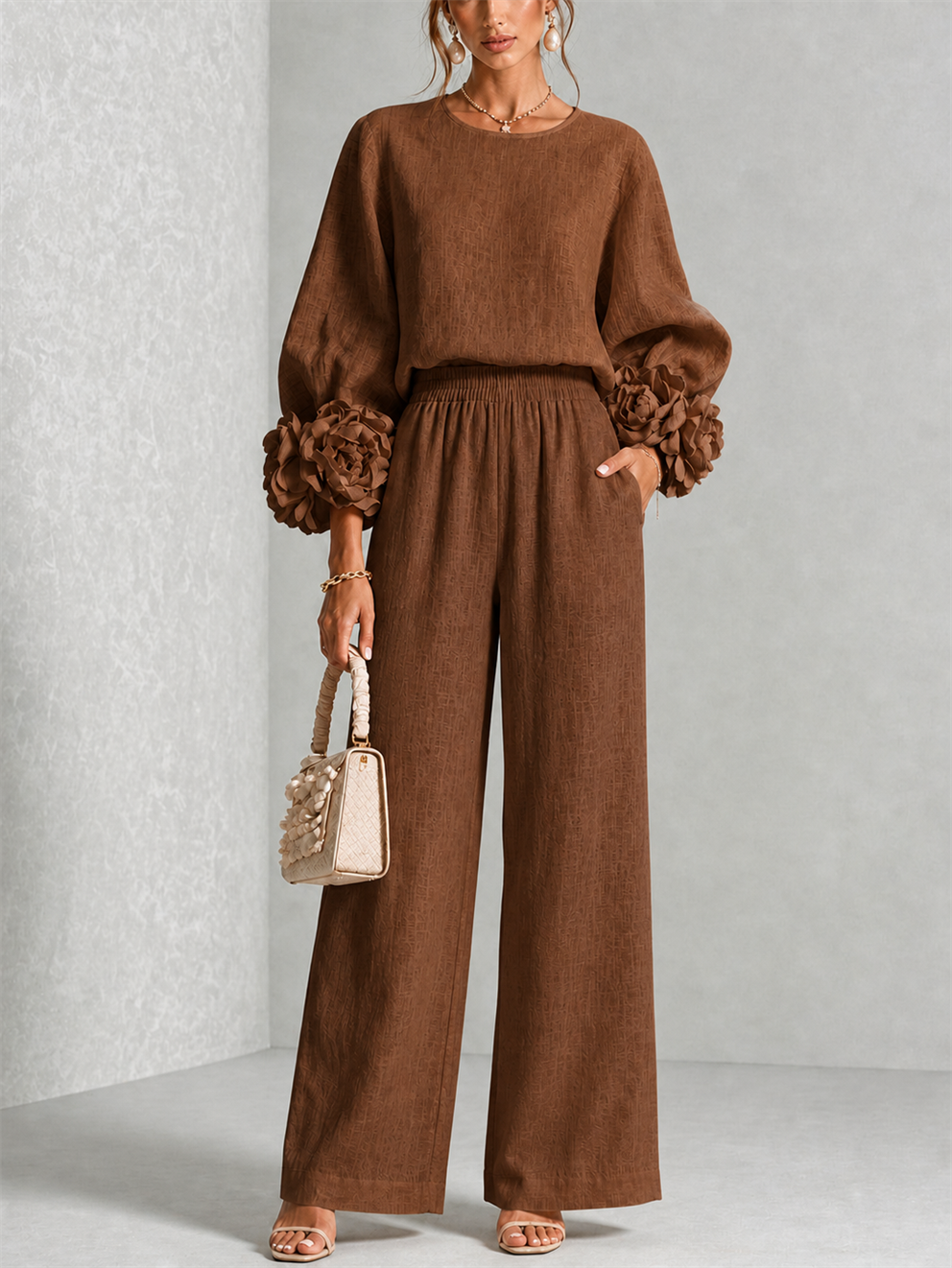 Carys | Floral Cuff Two-Piece Set
